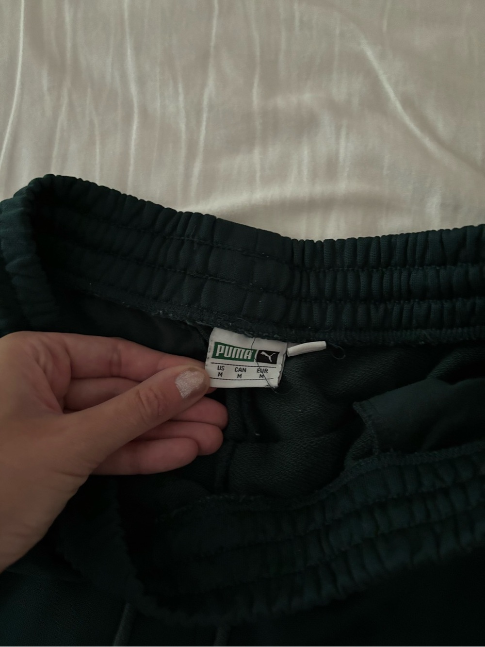 Puma green and White Athletic Shorts - Picture 5 of 7